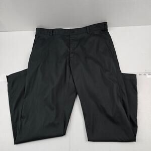 Nike‎ golf pants mens 36x32 black flat front tech 472532 golf 5300